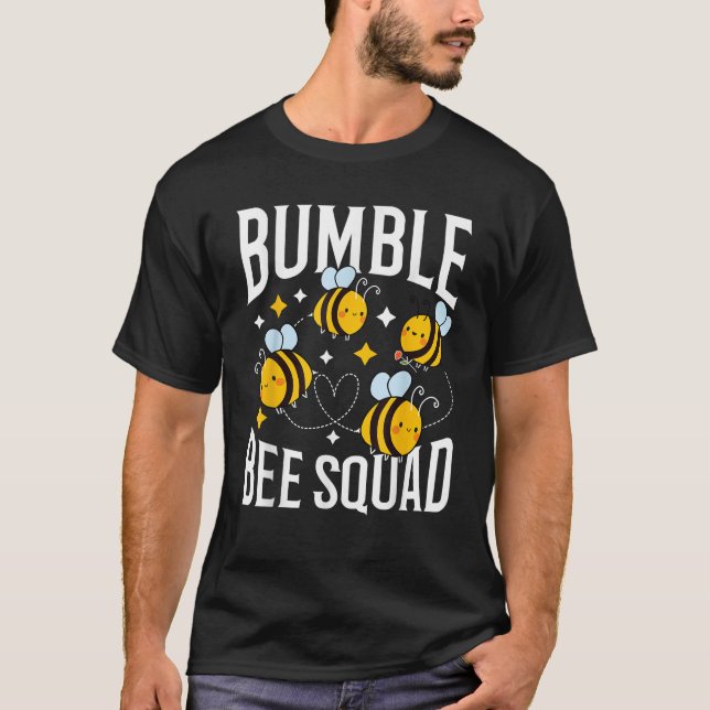 Bumble Bee Squad Honey Funny Beekeeper Shirt Apiar (Front)