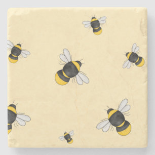Bumble Bee stone coaster