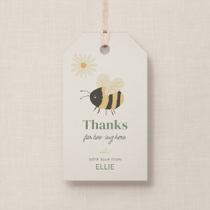 Bumble Bee Thank You Birthday Party Favour Tag