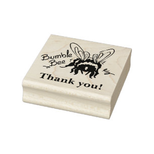 Bumble Bee thank you! Rubber Stamp