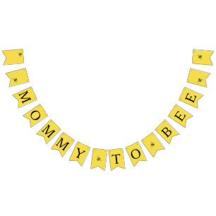 Bumble bee theme baby bee shower bunting 