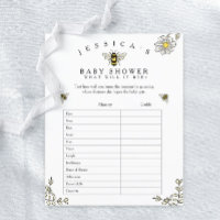 Bumble Bee Who knows mummy best shower game