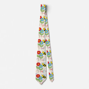 Bumble Bee With Flowers Bee Love Tie