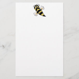 Bumble Bee with Moustache Stationery