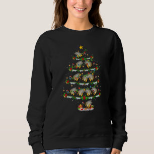 Bumble Bee  Xmas Lights Bumble Bee Christmas Tree Sweatshirt