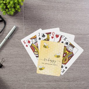 Bumble bees bree happy summer fun humour name playing cards