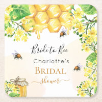 Bumble bees honey yellow florals Bridal Shower
