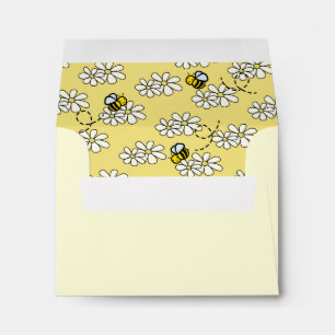 Bumble / Honey Bee Daisy Yellow Envelope