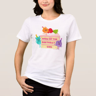 Bumble Nums Cake - Mum of the Birthday Girl Tri-Blend Shirt