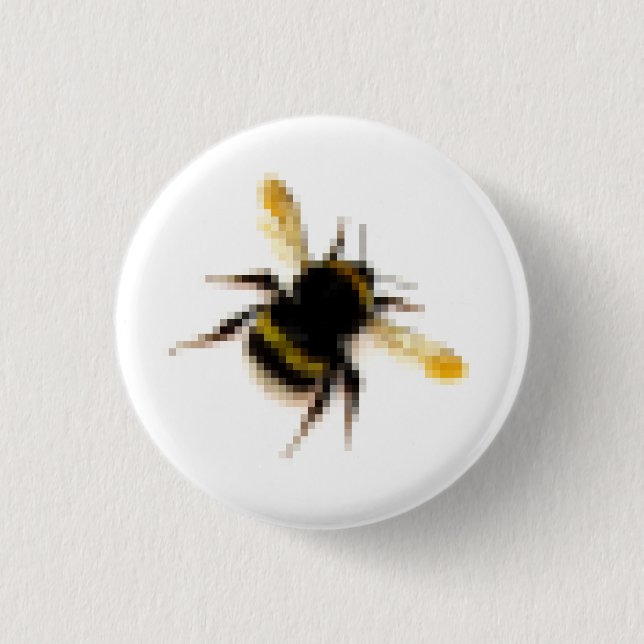 Bumblebee. 3 Cm Round Badge (Front)