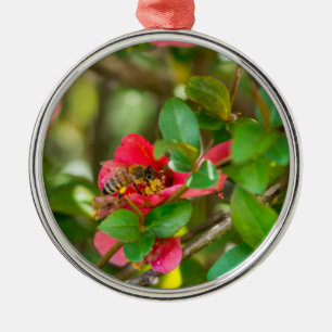 Bumblebee And Azalea Metal Tree Decoration