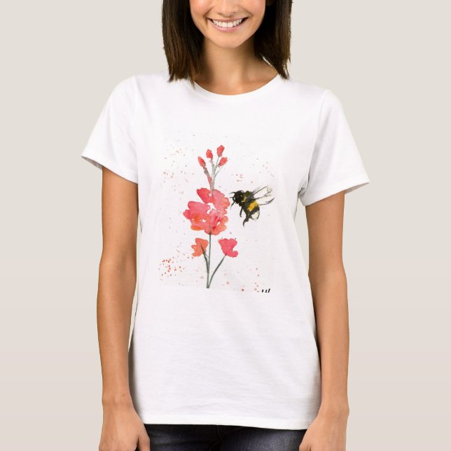 Bumblebee and flower T-Shirt (Front)