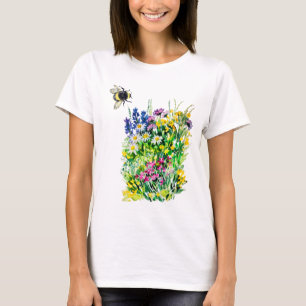 BUMBLEBEE and flowers T-Shirt