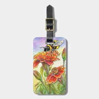 Bumblebee And Marigold Luggage Tag