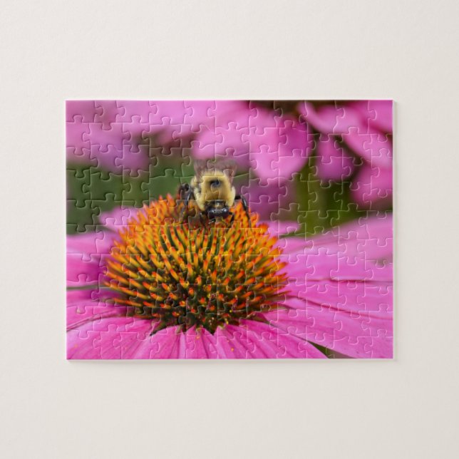 Bumblebee at Work - 8x10 110 pcs Flower Puzzle (Horizontal)