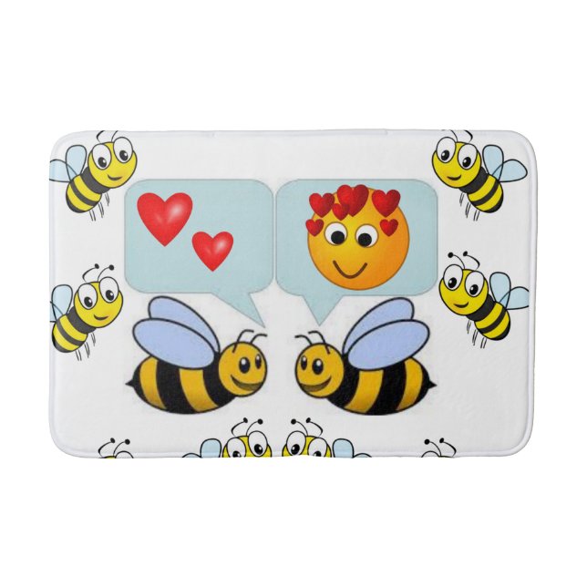 bumblebee bathroom bathmat (Front)