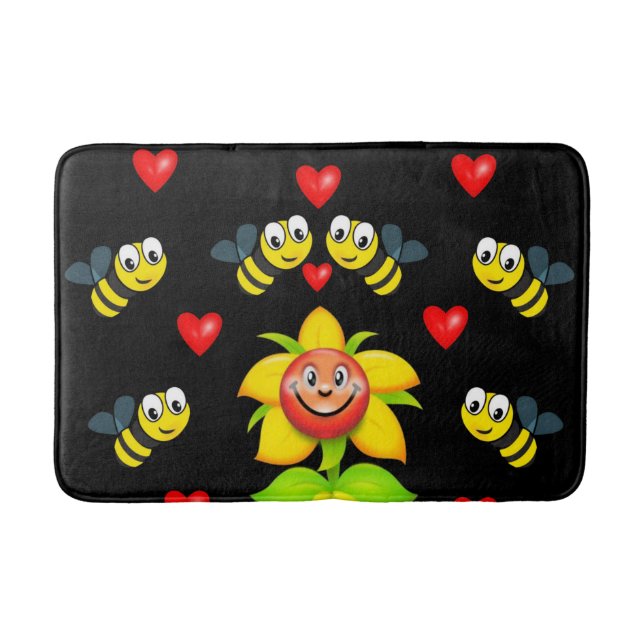 bumblebee bathroom bathmat (Front)