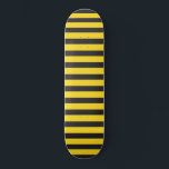 Bumblebee Black Yellow Horizontal Lines Bumble Bee Skateboard<br><div class="desc">You will see how everyone will love the cute bumblebee aesthetic that this design has just by combining two colours. For lovers of the classic and simple, this is great. If you want to show everyone how much you love bees, this fun and cute design with black and yellow horizontal...</div>