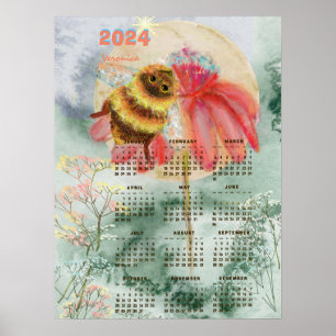 Bumblebee Callendar Larger Poster
