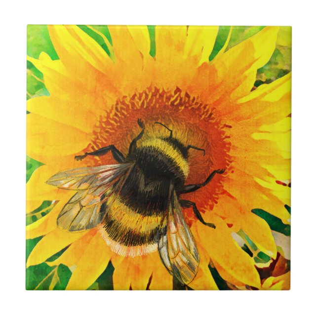 BUMBLEBEE CERAMIC TILE (Front)