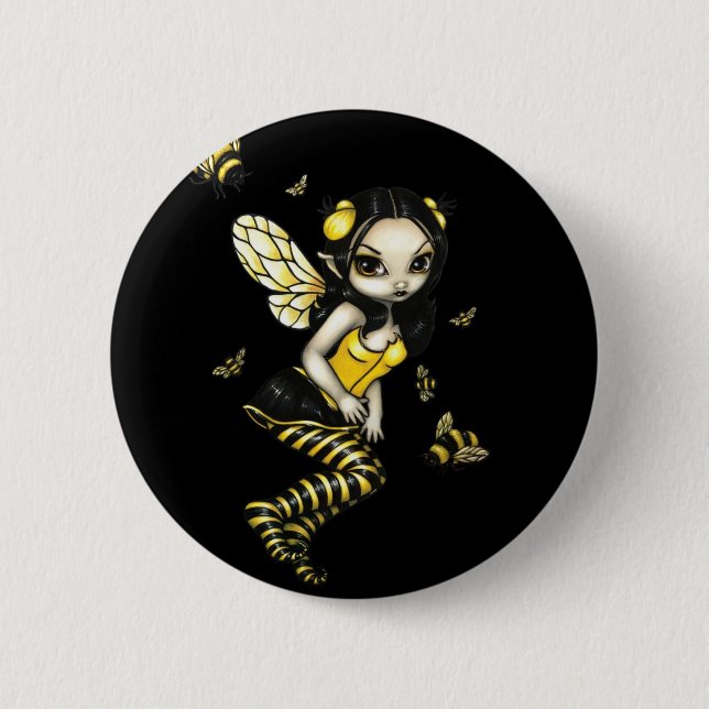 Bumblebee Fairy Button (Front)