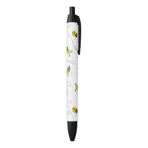 Bumblebee Flying Yellow Black Bumble Bee Ink Pen
