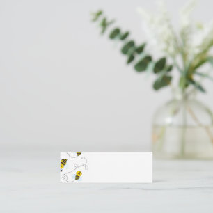 Bumblebee Flying Yellow Black Bumble Bee Mini Business Card