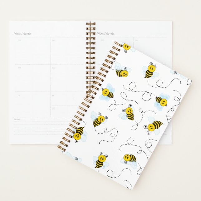 Bumblebee Flying Yellow Black Bumble Bee Planner (Display)