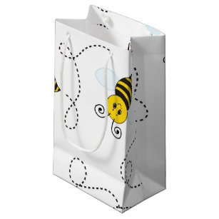 Bumblebee Flying Yellow Black Bumble Bee Small Gift Bag