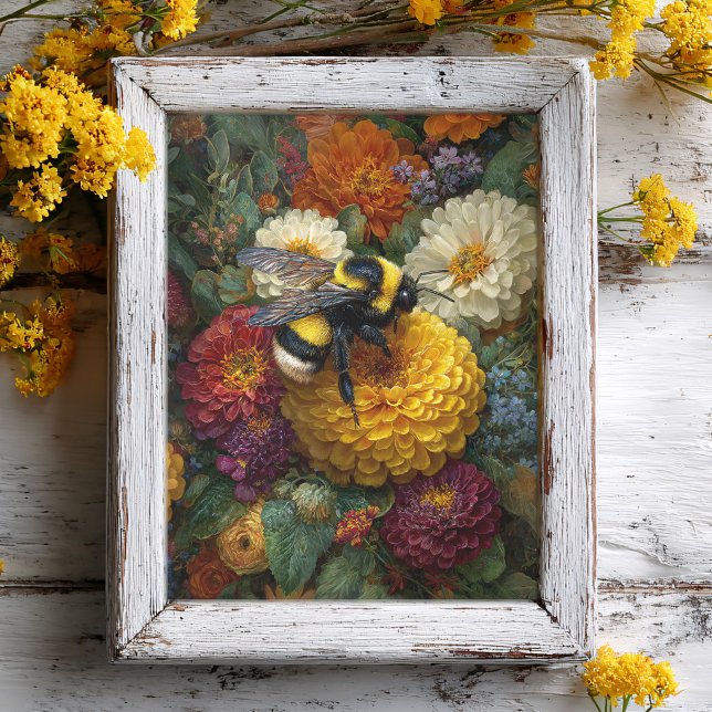 Bumblebee Garden Blooms Decoupage Tissue Paper (Creator Uploaded)