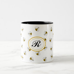 Bumblebee Honey Personalized Monogram Coffee Mug