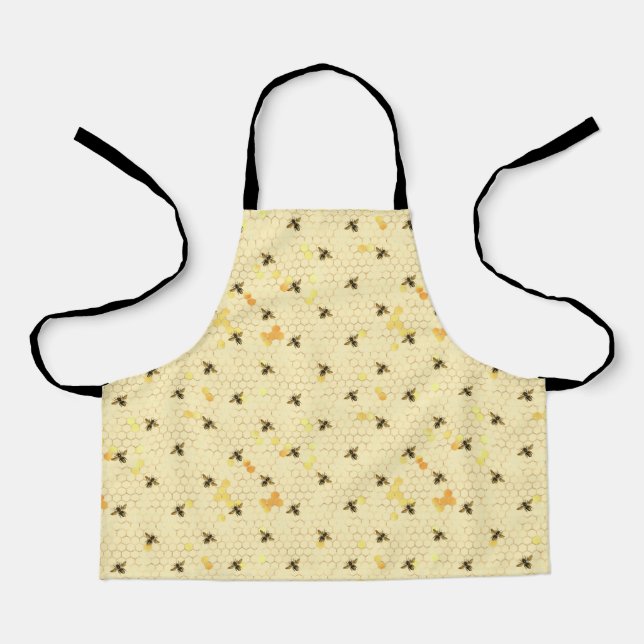 Bumblebee Honeycomb Amber  Apron (Front)