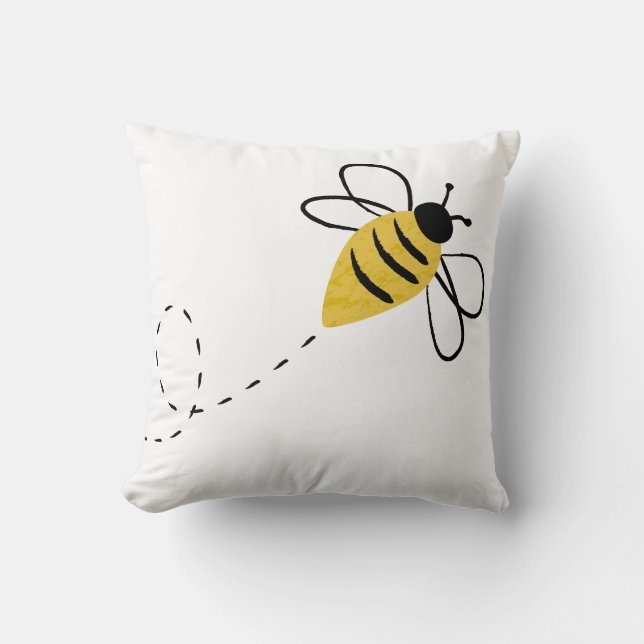 Bumblebee in Flight Cushion (Front)