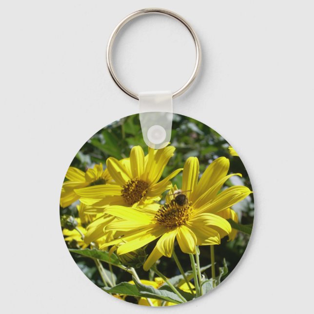 Bumblebee n sunflower key ring (Front)