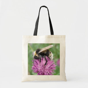 Bumblebee on a Thistle Budget Tote Bag