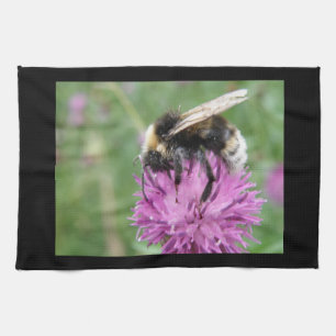 Bumblebee on a Thistle Kitchen Towel