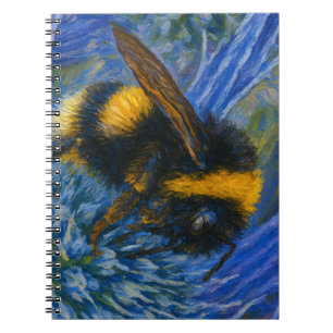 Bumblebee on Blue Thistle Notebook