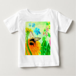 Bumblebee on dandelion baby T-Shirt