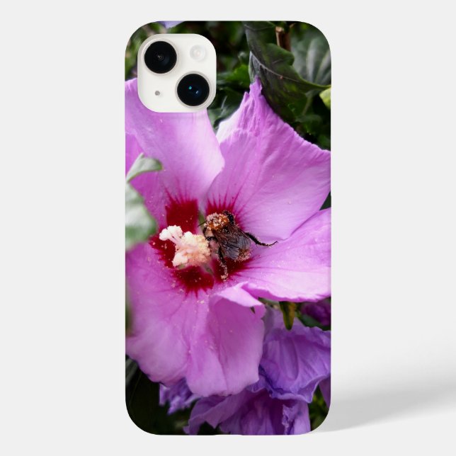 Bumblebee on Hibiscus Flower Case-Mate iPhone Case (Back)
