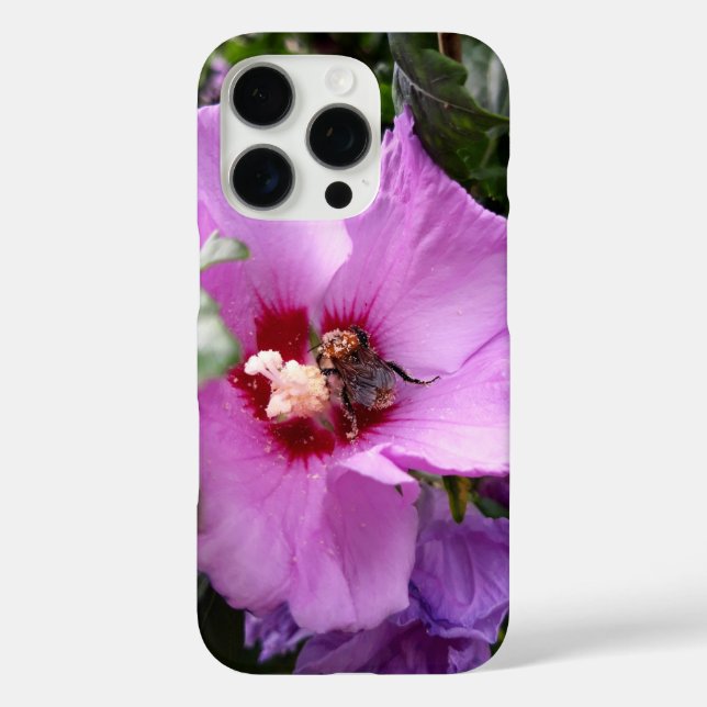 Bumblebee on Hibiscus Flower Case-Mate iPhone Case (Back)