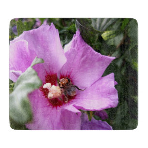 Bumblebee on Hibiscus Flower Cutting Board