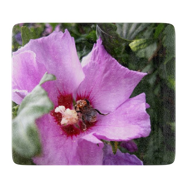 Bumblebee on Hibiscus Flower Cutting Board (Front)