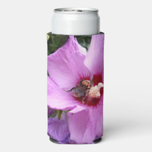 Bumblebee on Hibiscus Flower Seltzer Can Cooler