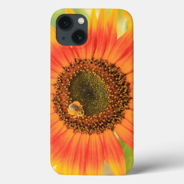 Bumblebee on sunflower, Community Garden Case-Mate iPhone Case (Back)