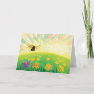 Bumblebee on the Horizon Card