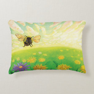 Bumblebee on the Horizon Decorative Cushion