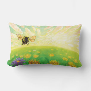 Bumblebee on the Horizon Lumbar Cushion