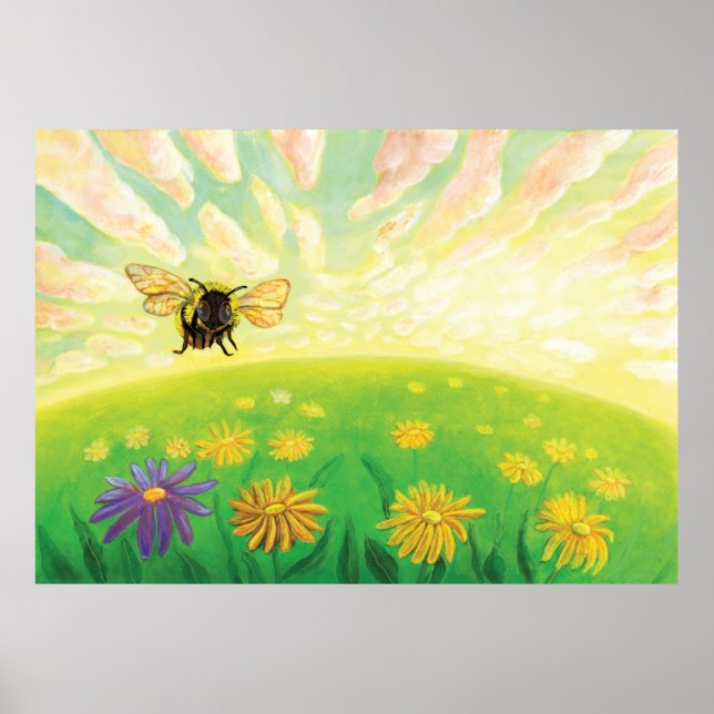 Bumblebee on the Horizon Poster (Front)