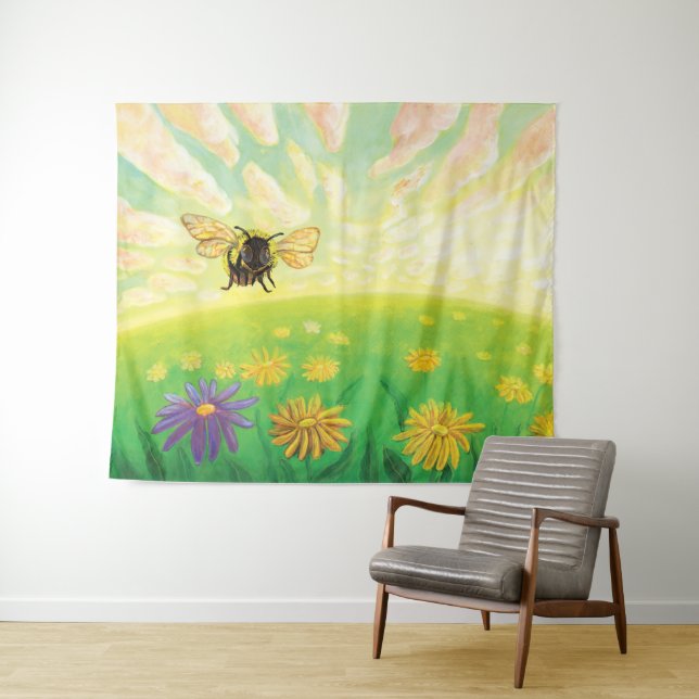 Bumblebee on the Horizon  Tapestry (In Situ (Horizontal))