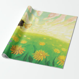 Bumblebee on the Horizon Wrapping Paper